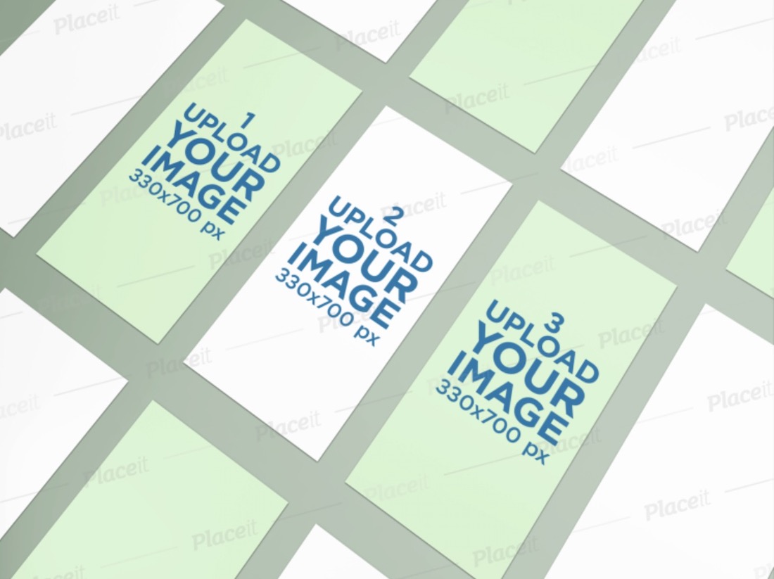 mockup di carte rack