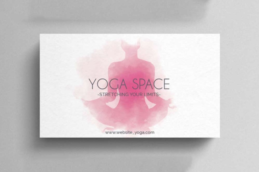 modello di biglietto da visita yoga