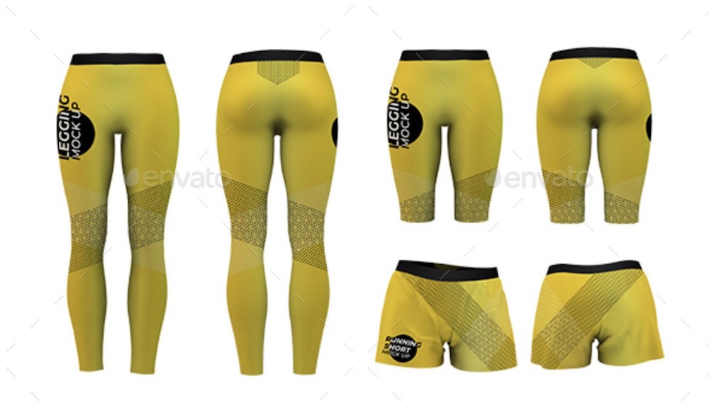 mockup di kit fitness donna