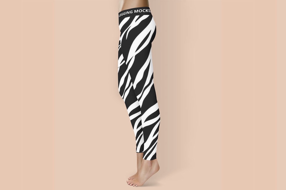 mockup psd di leggings gratuiti