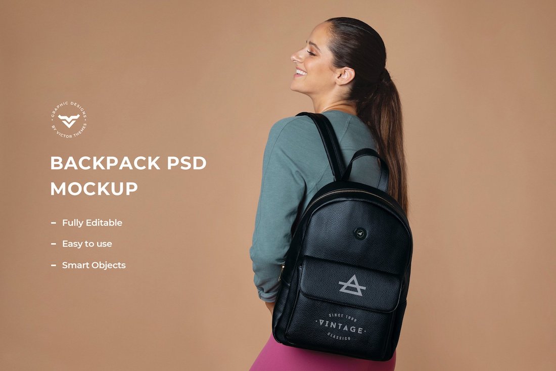mockup di zaino psd