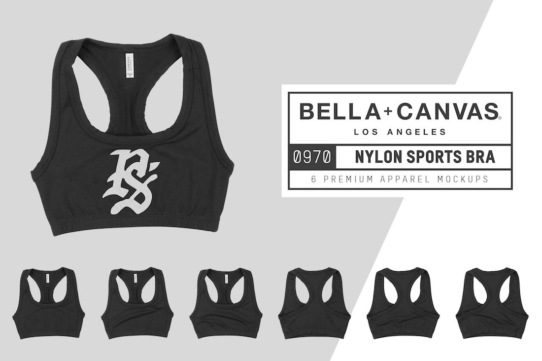 Reggiseno sportivo bella tela 0970 Mockups