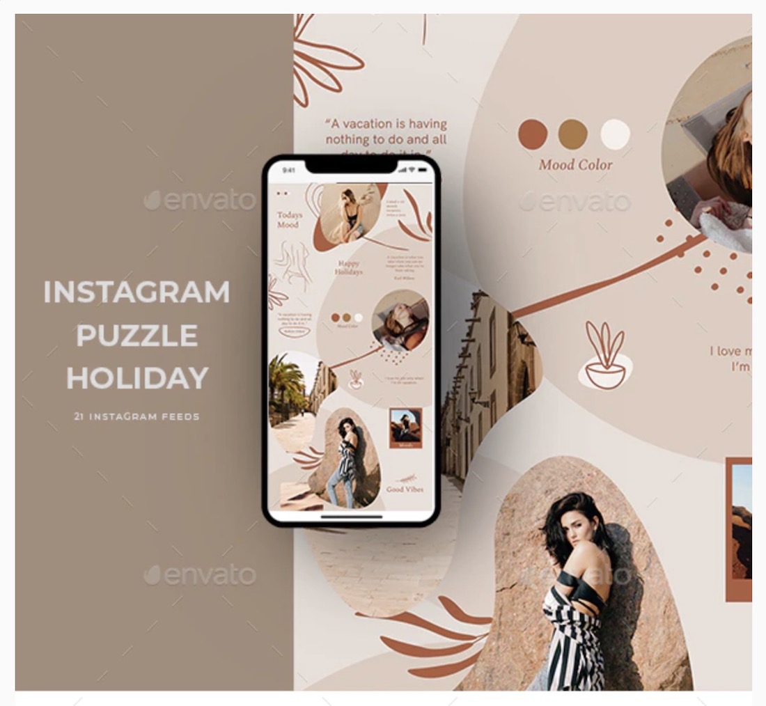modelli di vacanza puzzle instagram