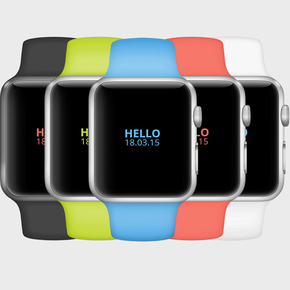 Mockup di iWatch Apple PSD gratuito