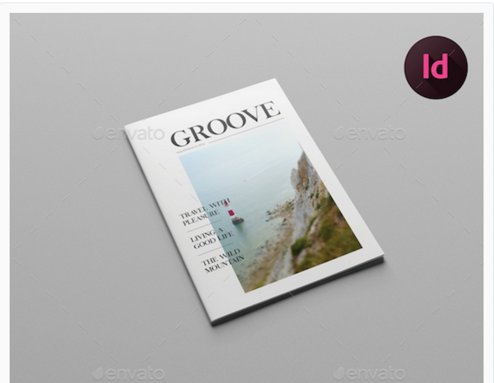Plantilla de revista simple y limpia