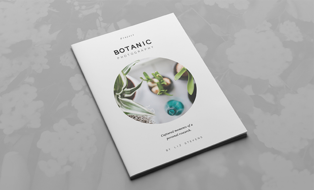 Plantilla de portafolio botánico