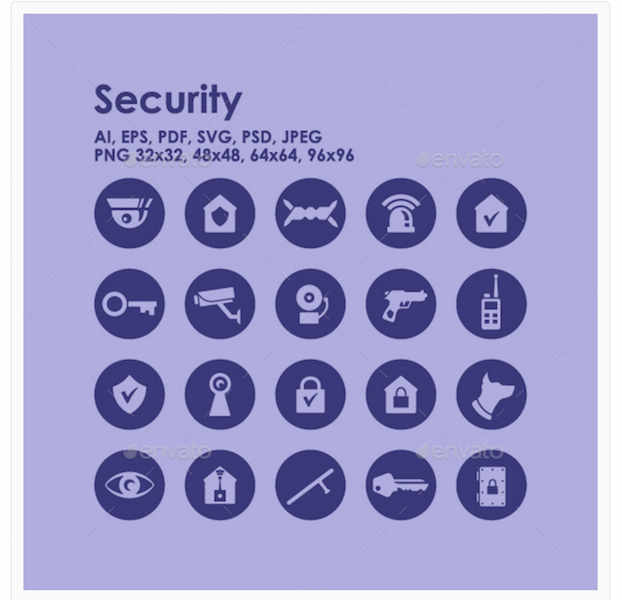 20 icone di sicurezza