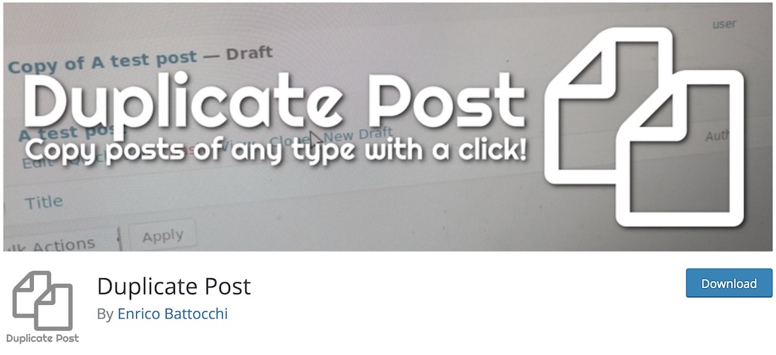 plugin per wordpress post duplicato