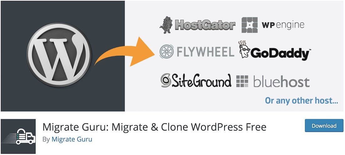 migrare il plugin wordpress guru clone