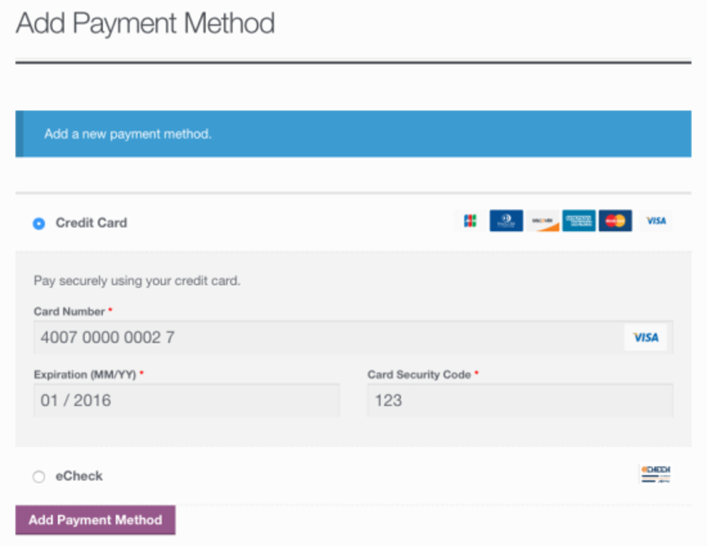 值得信賴的 WooCommerce Authorize.net 插件