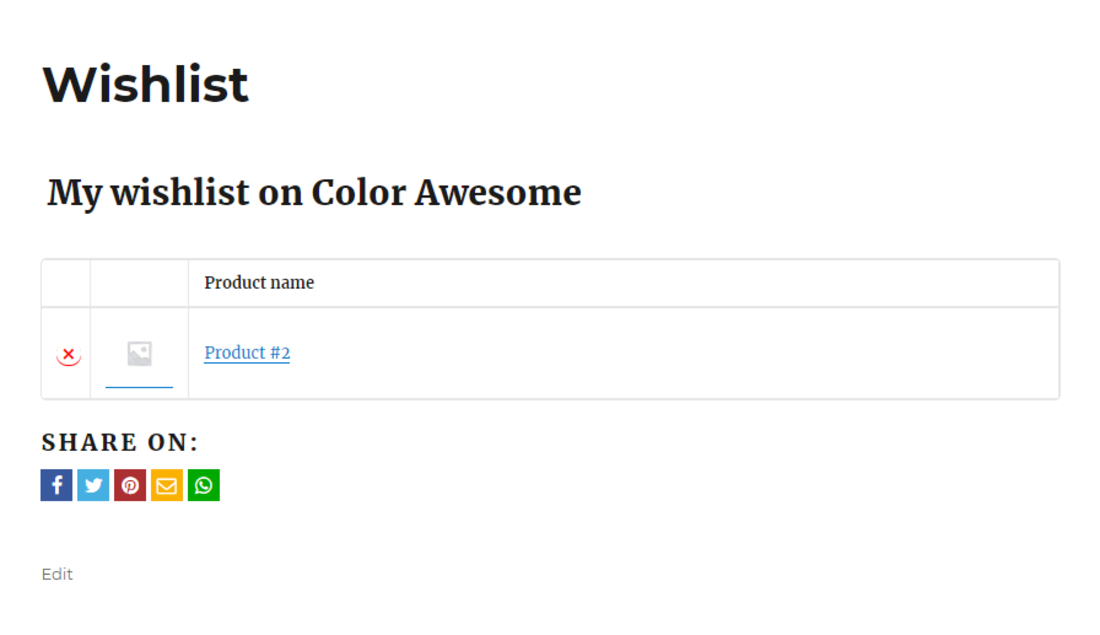 YITH WooCommerce Wishlist หน้าสาธิต