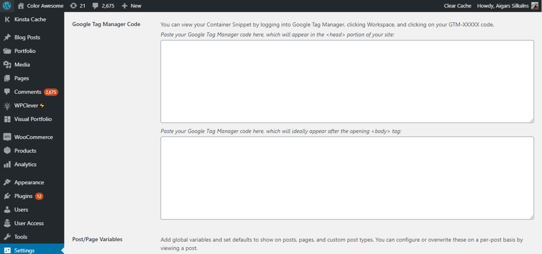 Metronet Tag Manager Настройки Google Tag Manager