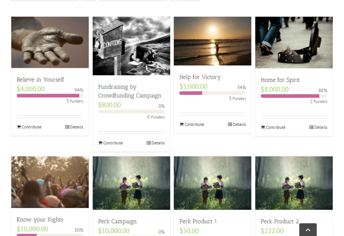 ปลั๊กอิน WordPress Crowdfunding ที่ใช้งานได้