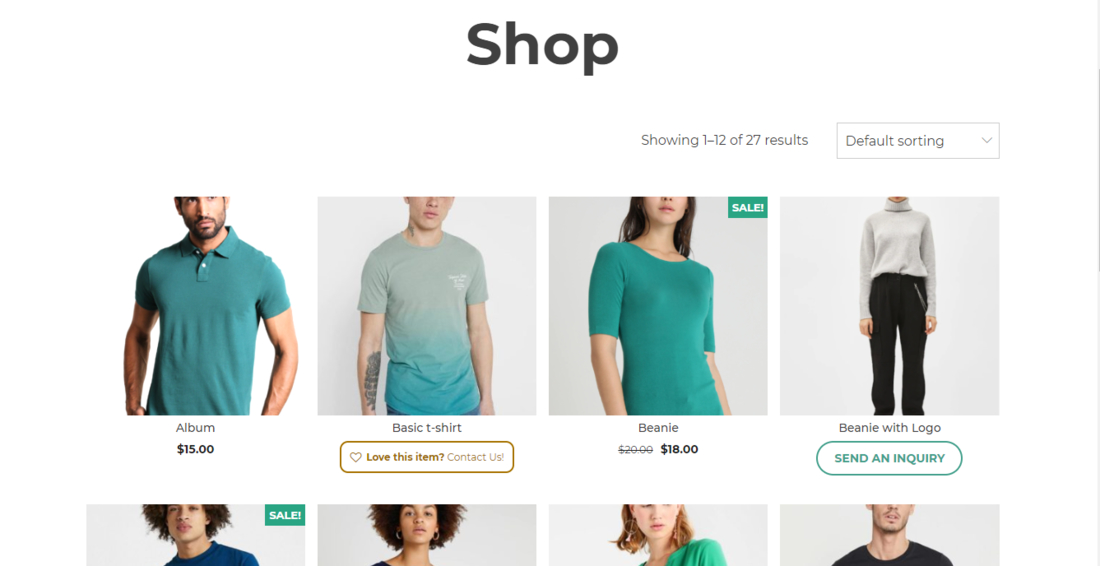 YITH WooCommerce Catalog Mode WordPress Catalog Plugin pagina demo