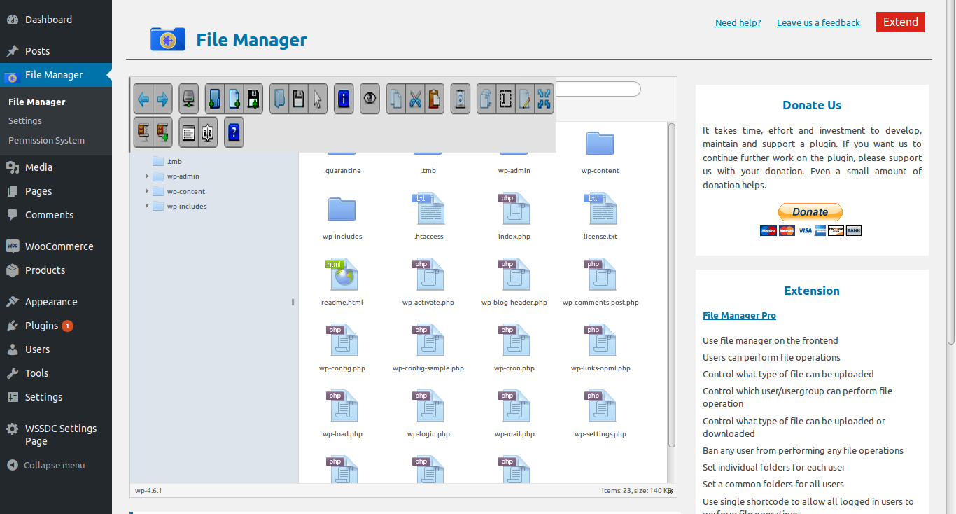 Plugin-uri funcționale WordPress Manager de fișiere