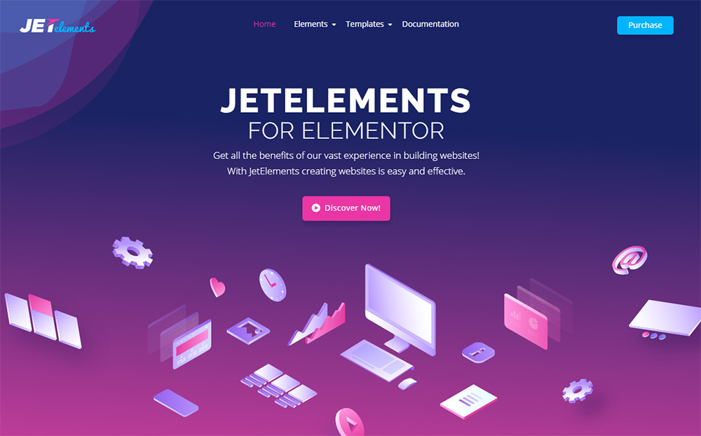 JetElements - Аддон для плагина Elementor Page Builder WordPress
