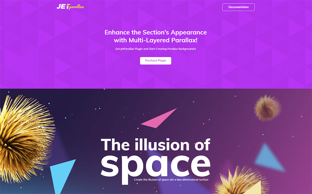 JetParallax - Аддон для плагина Elementor Page Builder WordPress