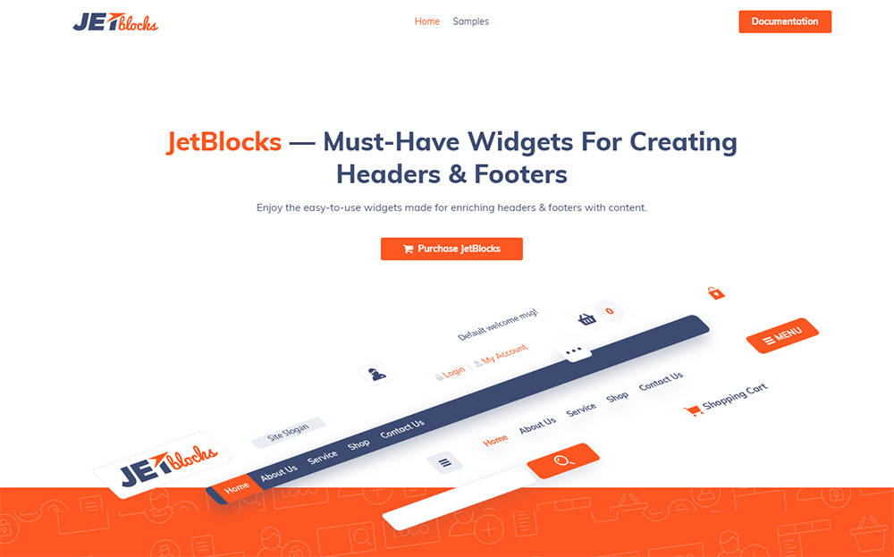 JetBlocks - плагин для виджетов Elementor Header & Footer для WordPress