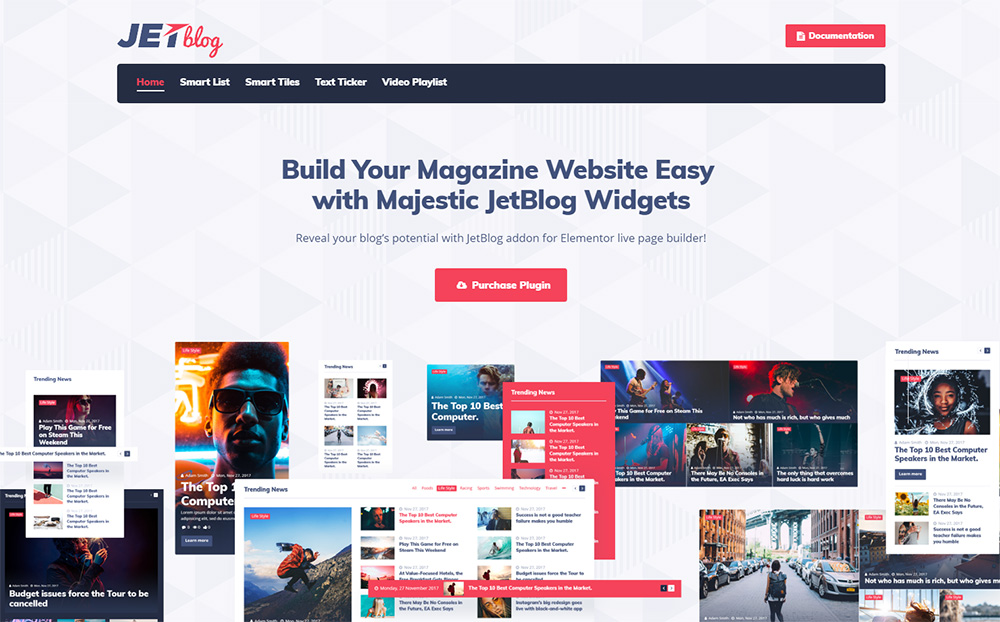 JetBlog - Пакет блогов для плагина Elementor Page Builder WordPress