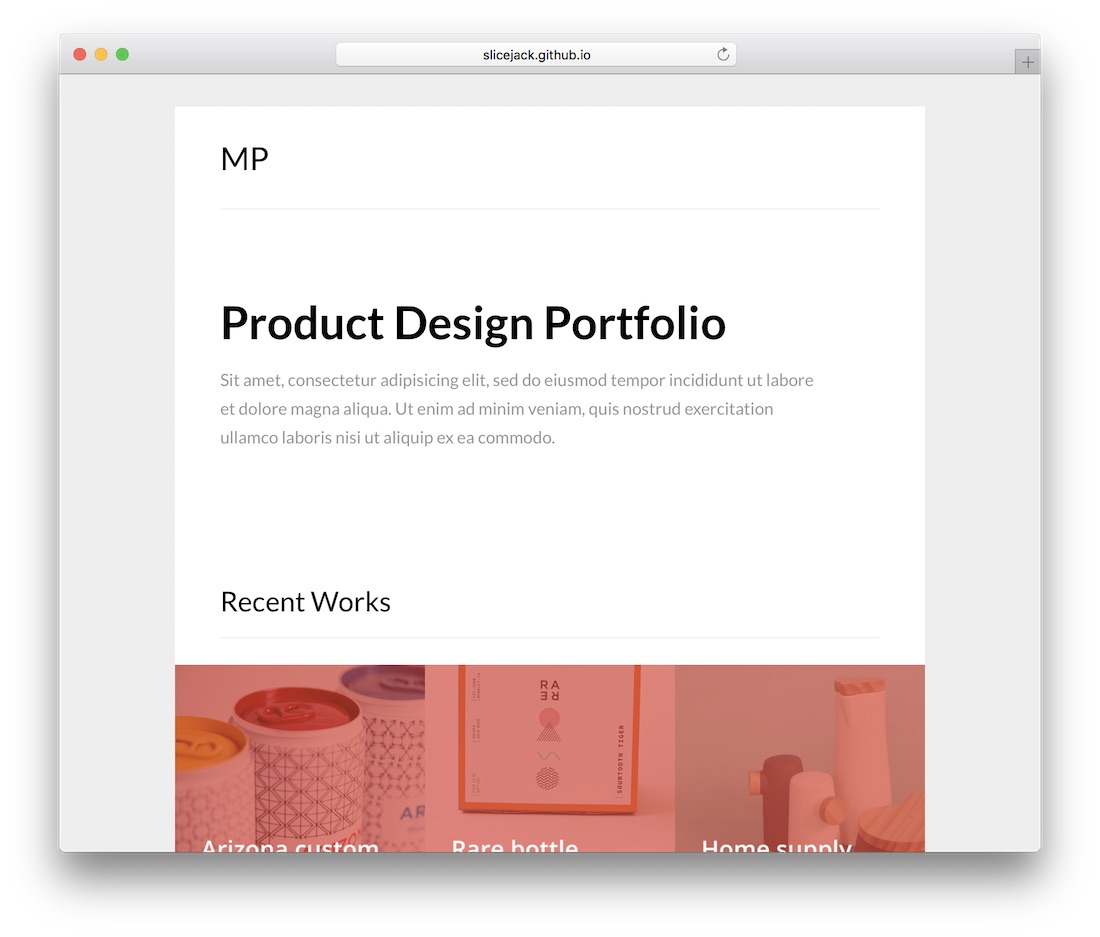 เทมเพลตอีเมล html ที่ตอบสนองของ mailportfolio
