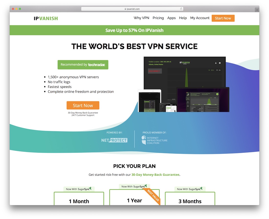 บริการ ipvanish vpn