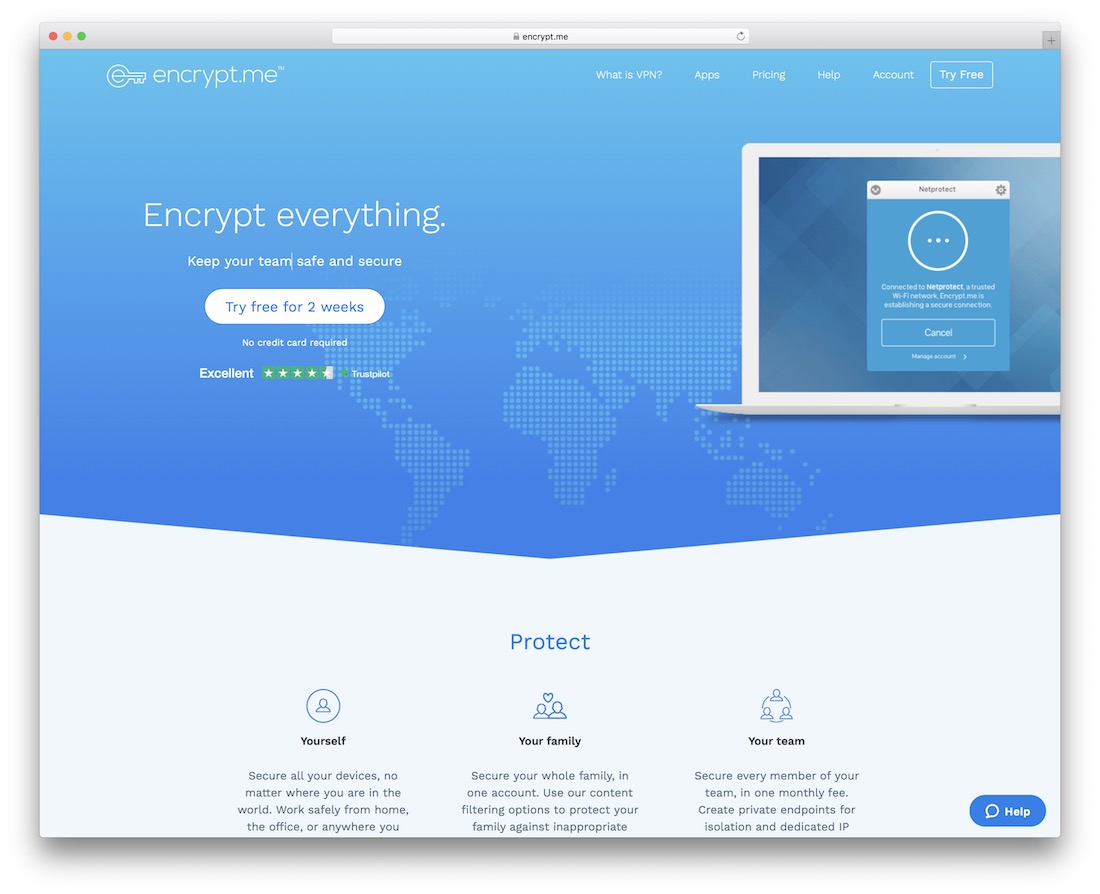 บริการเข้ารหัสฉัน VPN