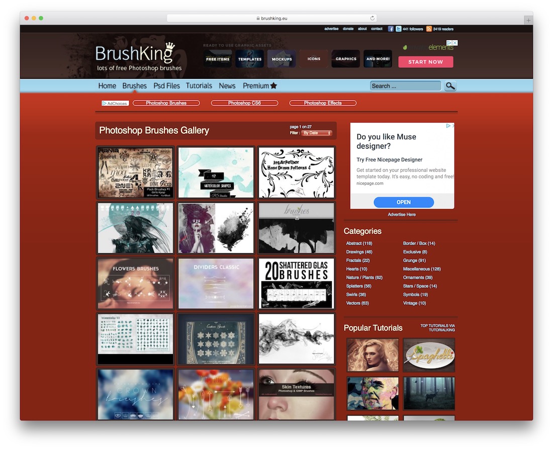 pennelli gratuiti per photoshop