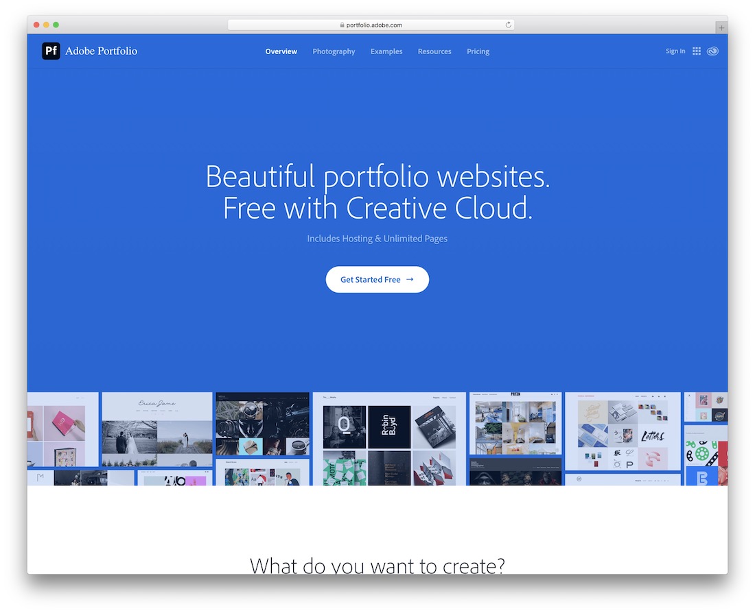 adobe portfolio สร้างเว็บไซต์ผลงาน