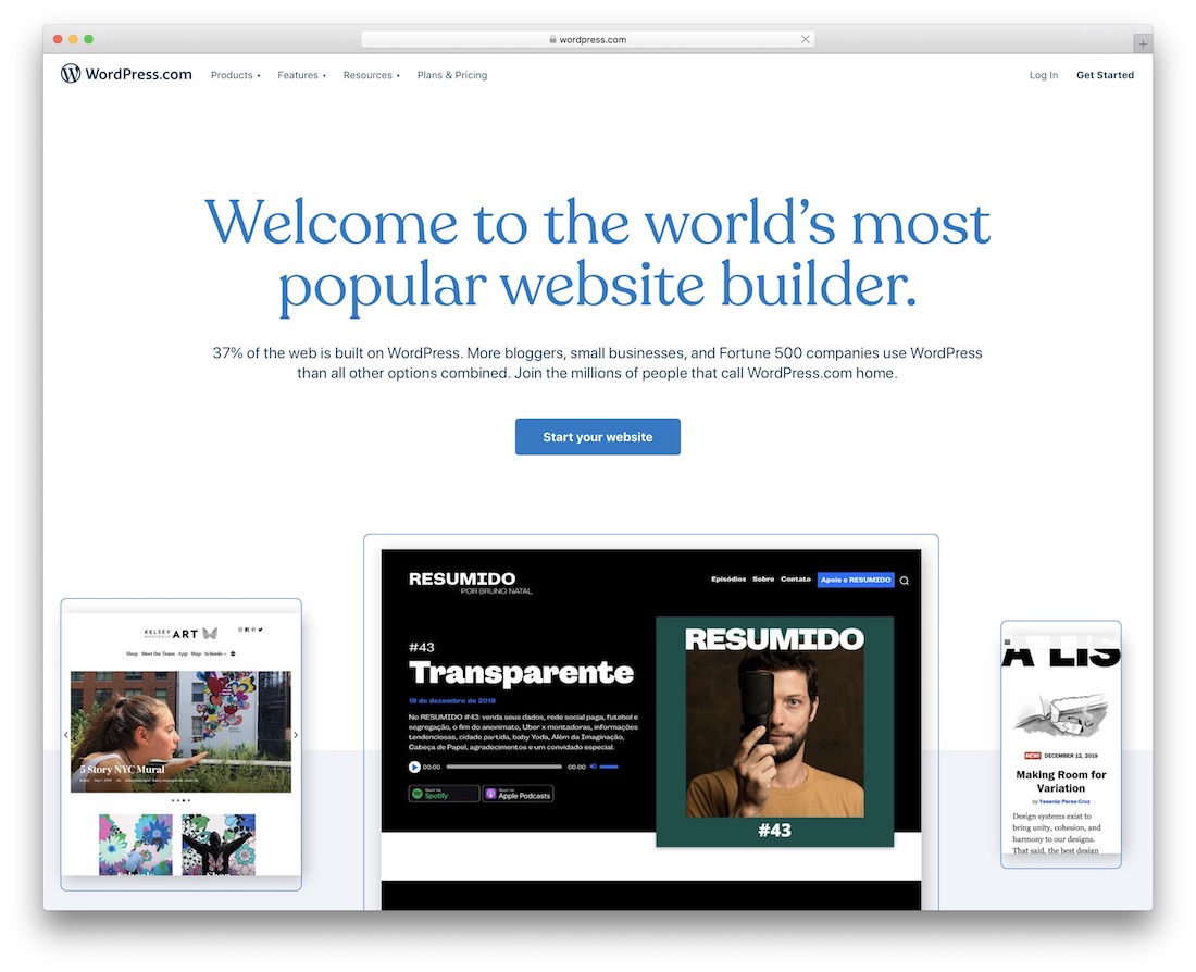เว็บไซต์ wordpress สร้างพอร์ตโฟลิโอ