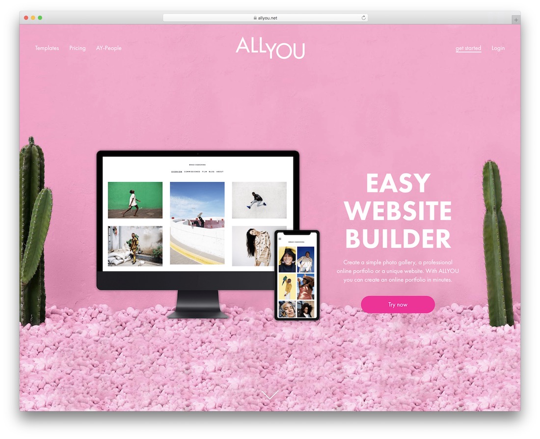 allyou สร้างเว็บไซต์ผลงาน