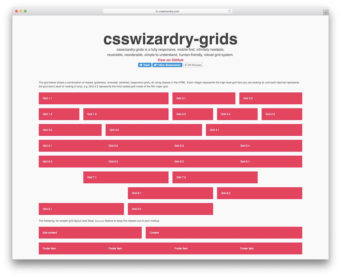 csswizardry 網格框架