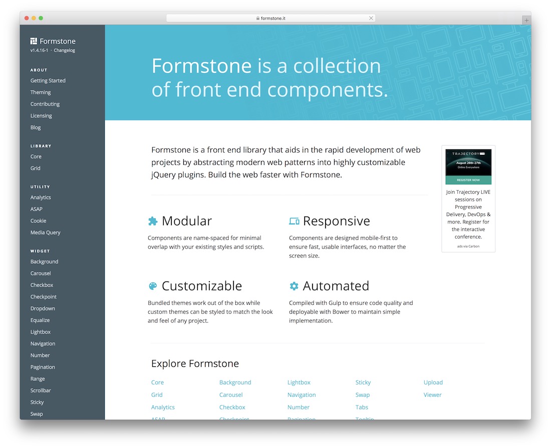 Formstone 網格框架