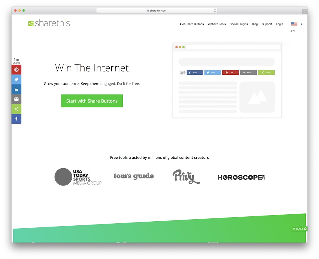 condividi questo widget del pulsante di condivisione social