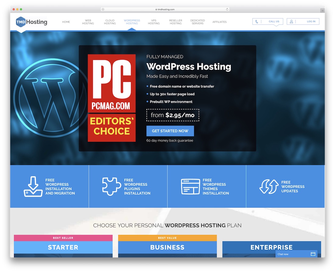 hébergement tmd pour wordpress