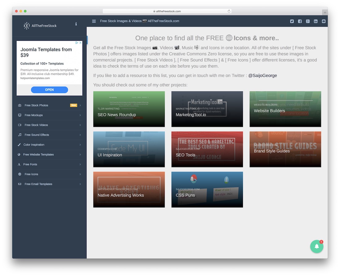 outil allthefreestock pour les graphistes