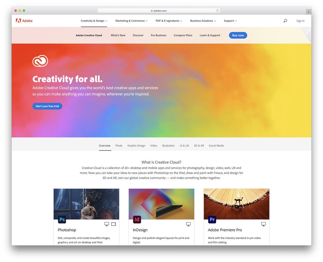 outil de cloud créatif adobe pour les graphistes