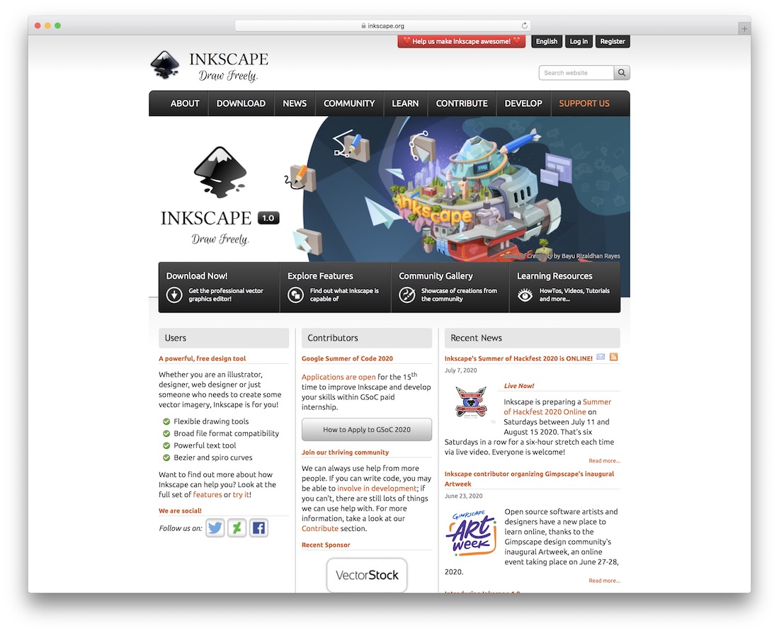 outil inkscape pour les graphistes