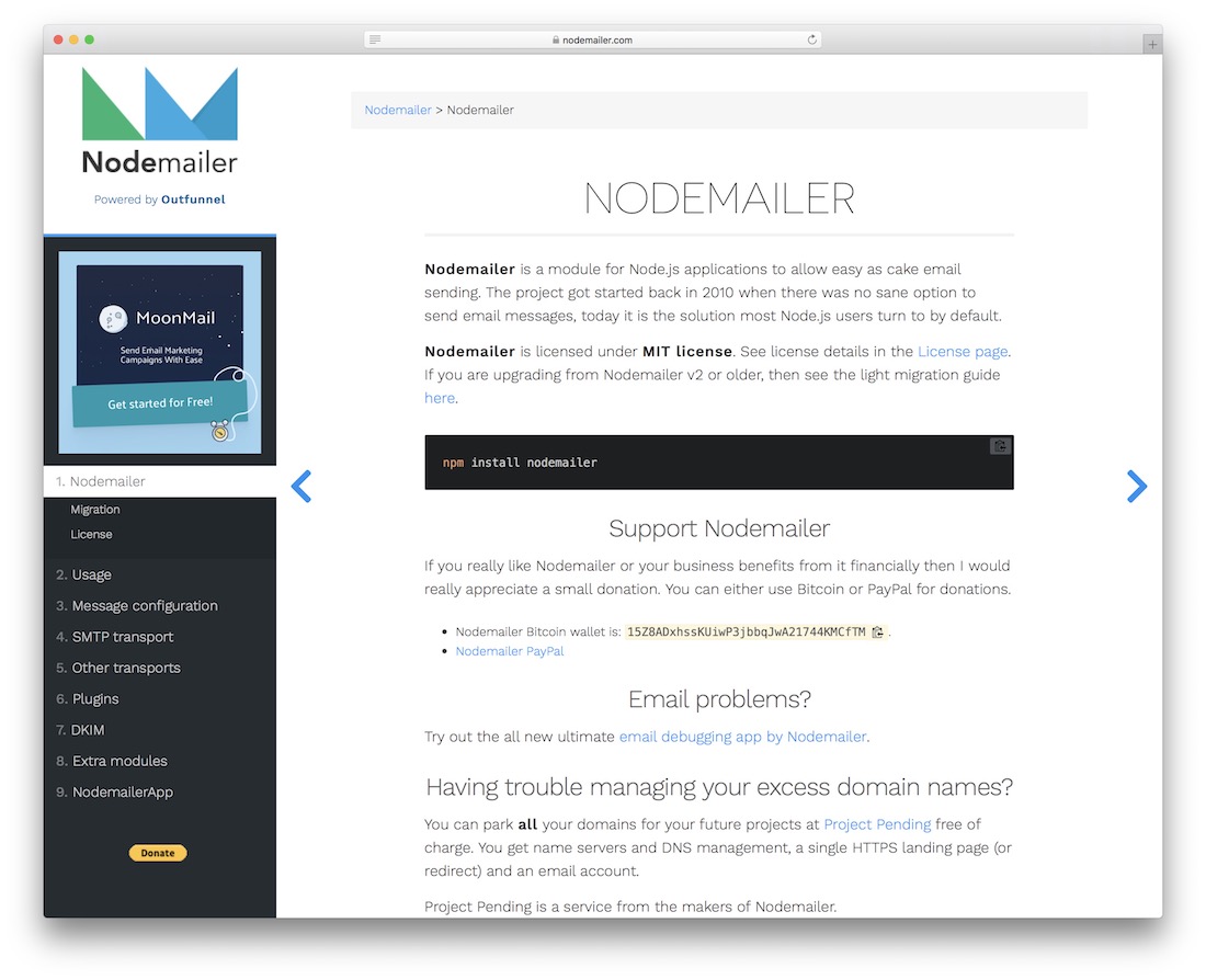 nodemailer