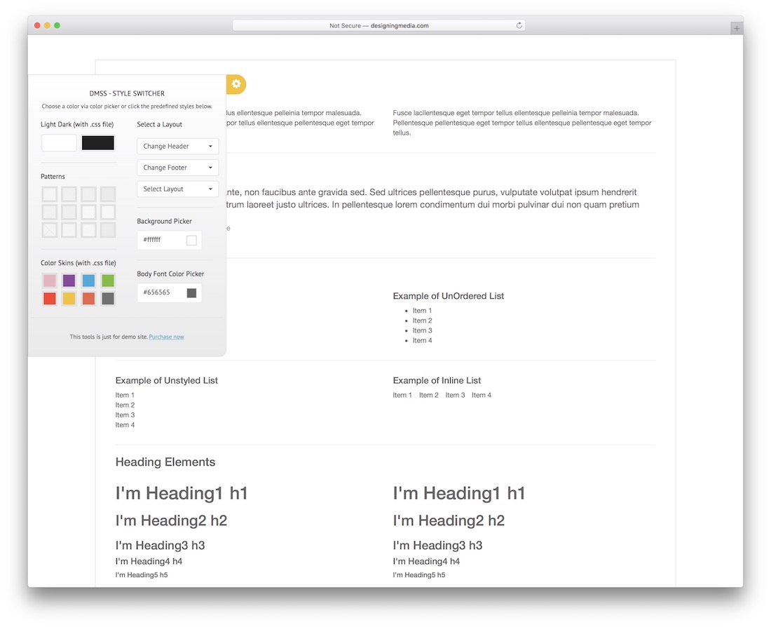 dmss 引導 jquery 樣式切換器
