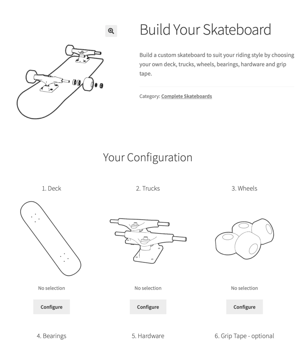 Semplici prodotti compositi WooCommerce