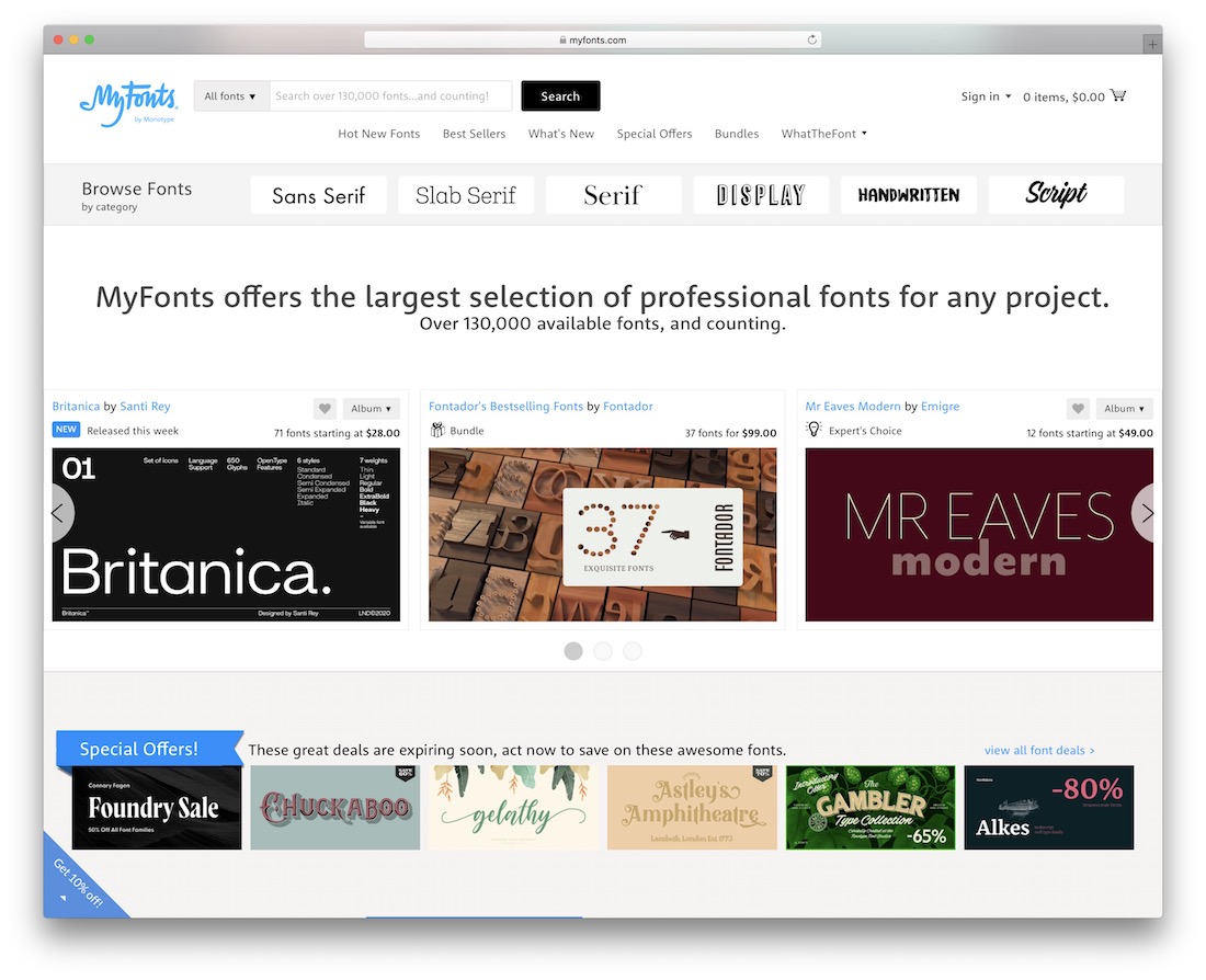myfonts