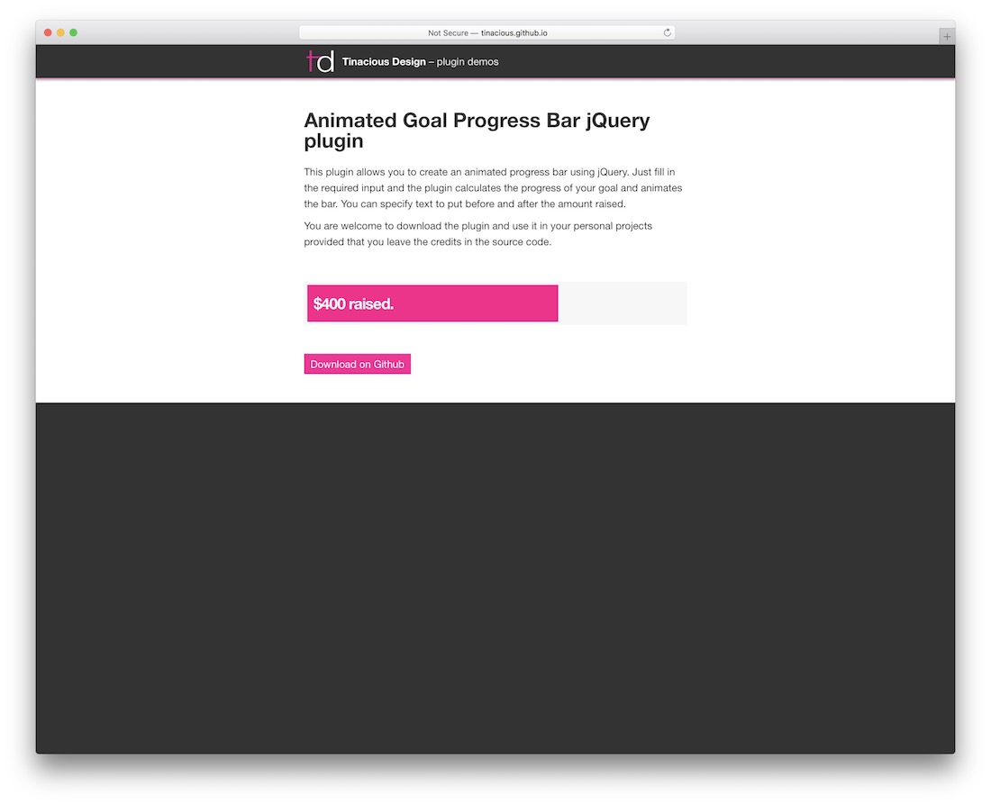 goalprogress jquery 進度條
