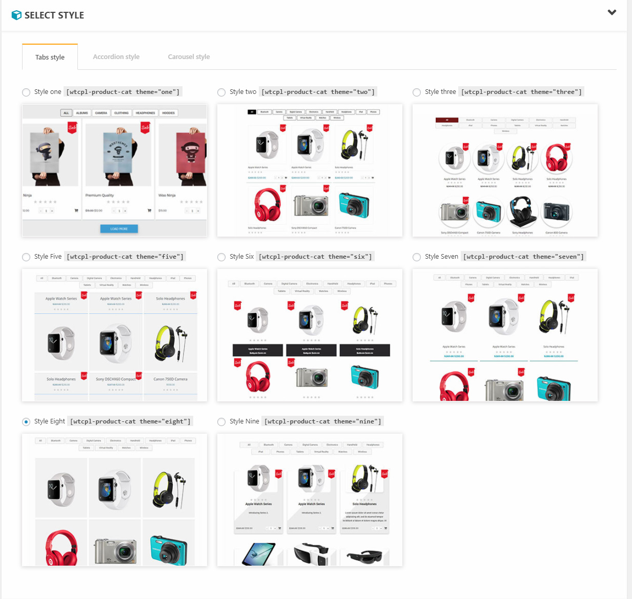 Удобная вкладка WooCommerce