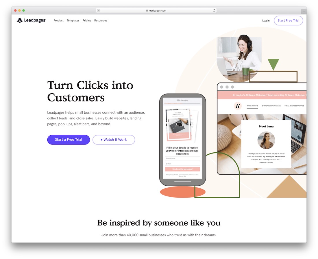 leadpages kullanıcı tutma aracı