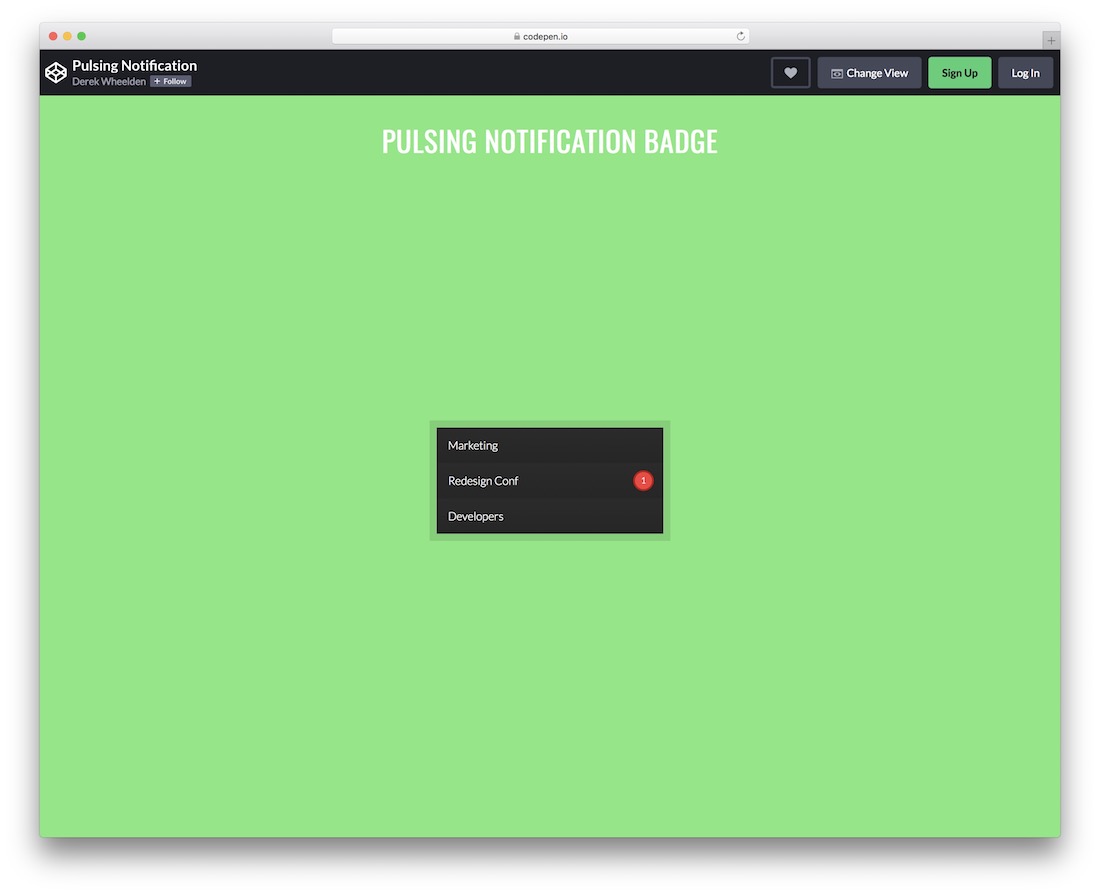 plugin jquery di notifica pulsante