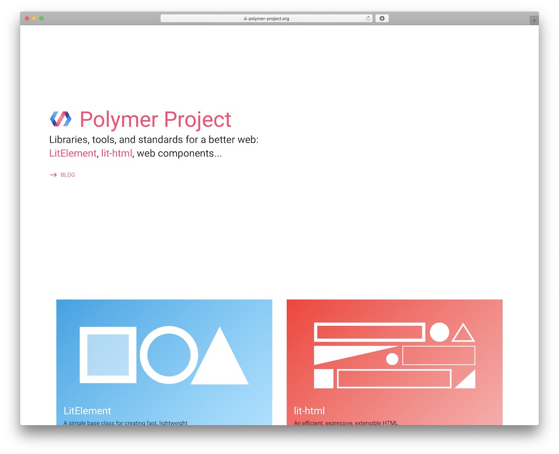 framework javascript polimerico