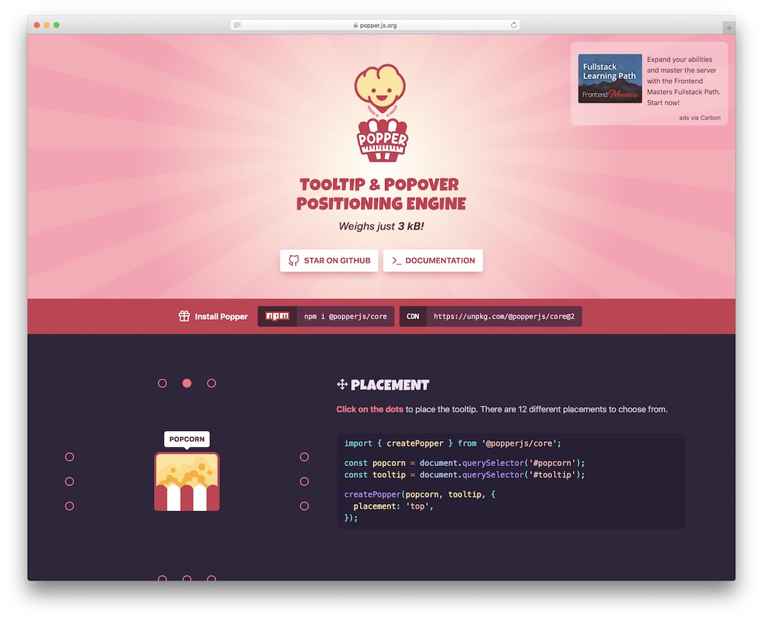 popper javascript tooltip popover