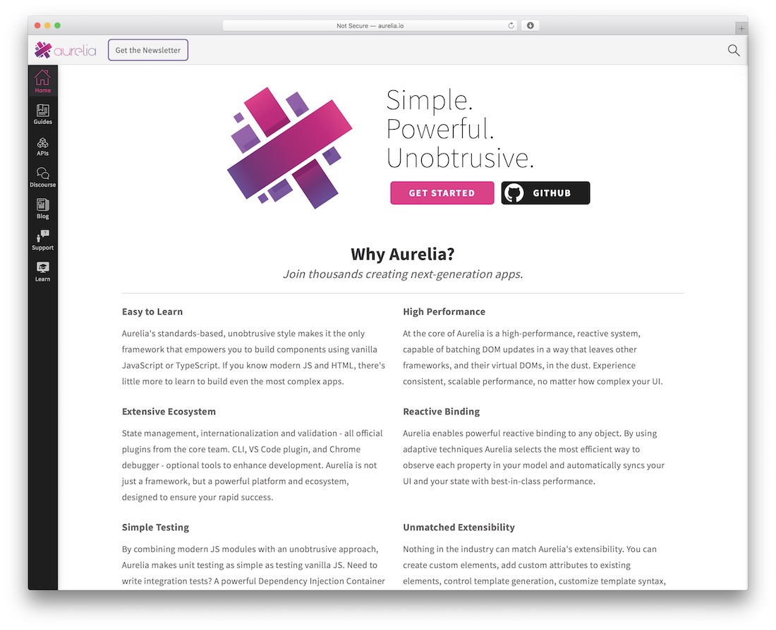 aurelia javascript framework