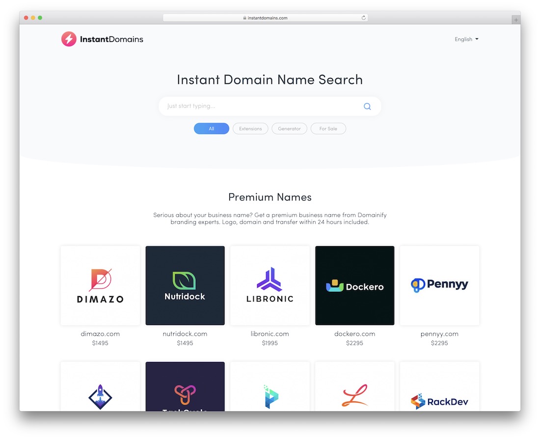 domaines instantanés