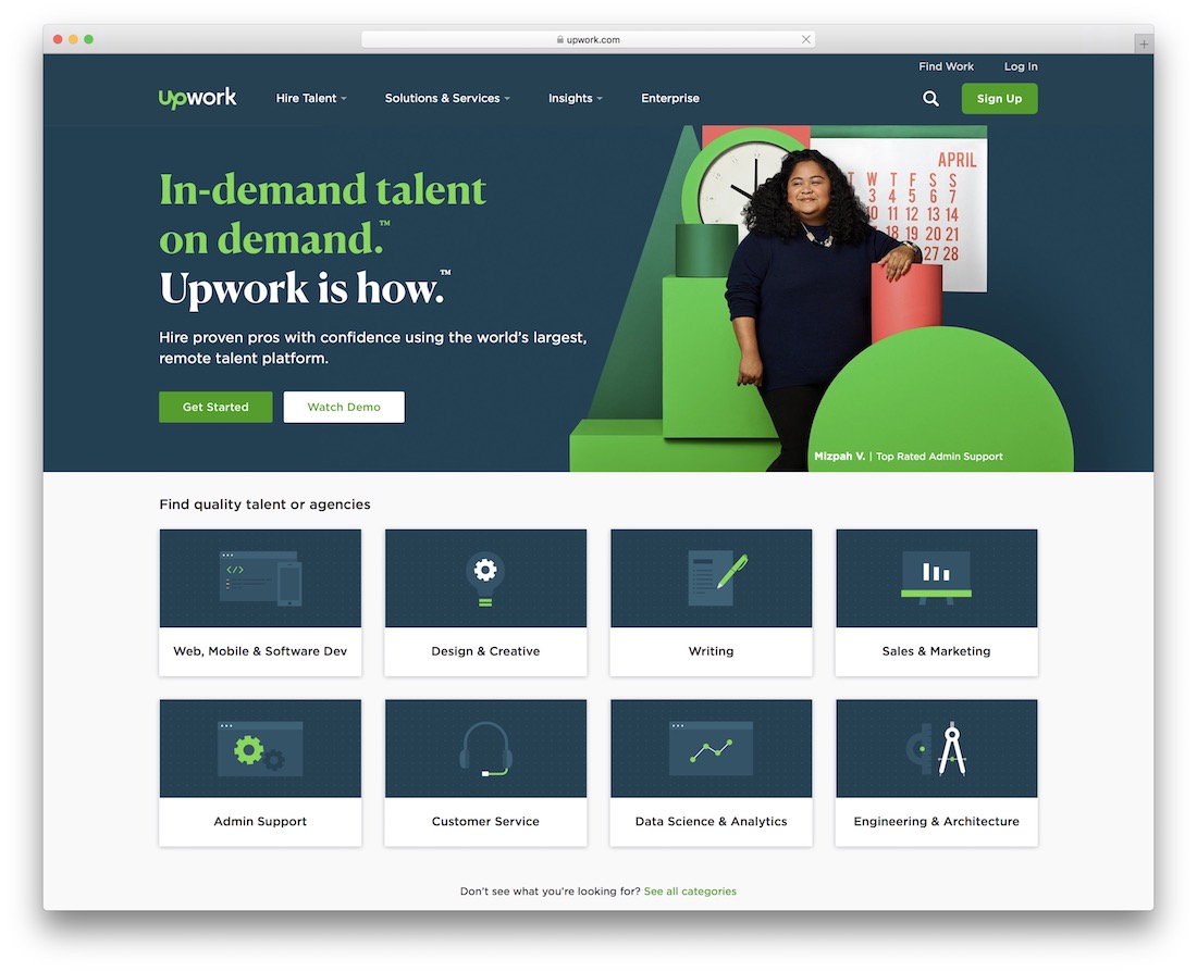upwork自由职业者市场